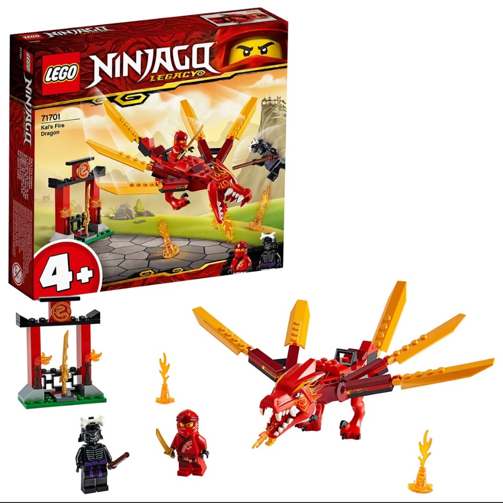 LEGO Ninjago Legacy Kai's Fiery Dragon Set - Red and Yellow